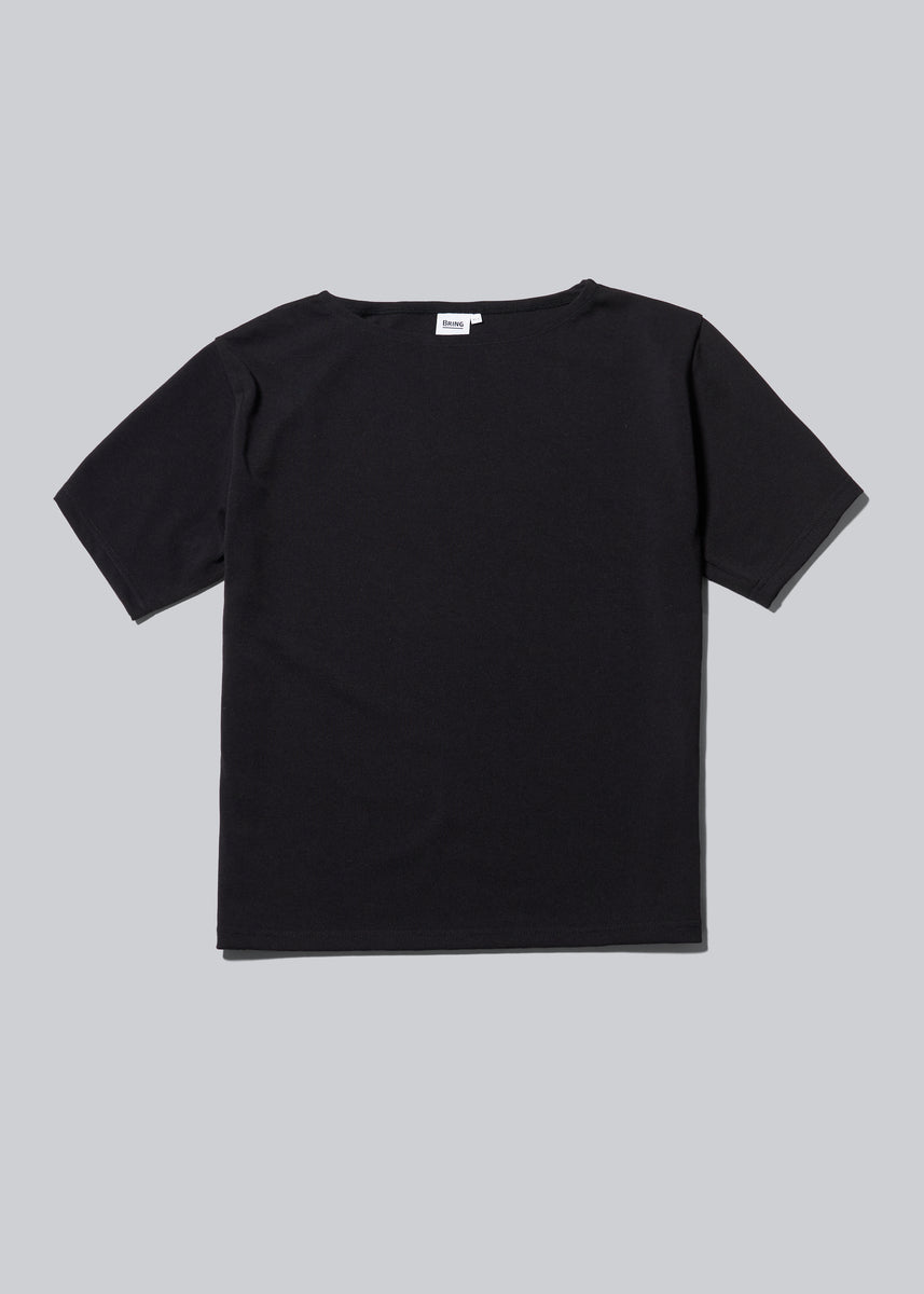 BRING DRYCOTTONY ボートネックシャツ 吸水速乾/着る除湿】 ボートネックTシャツ - BRING
