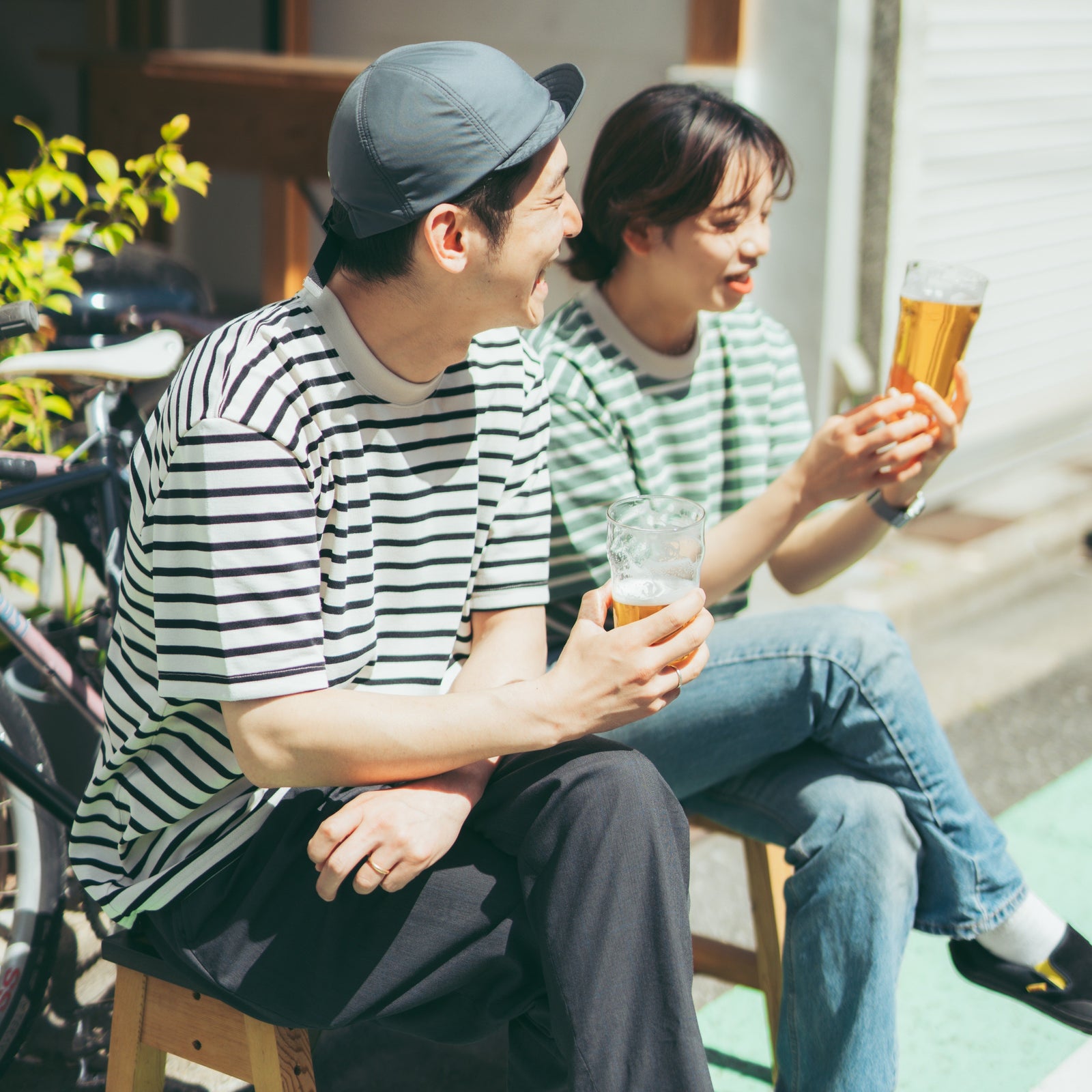 BRINGのボーダーTシャツはなんかいい。