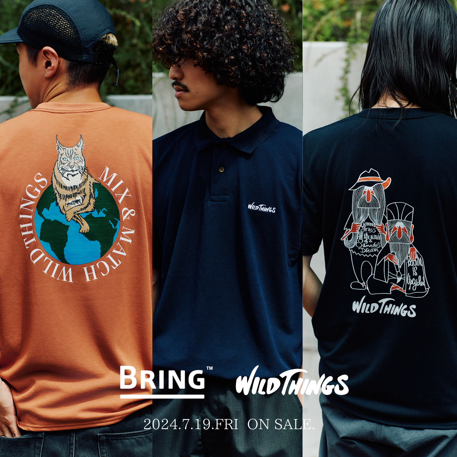 BRING × WILD THINGS “サーキュラリティ”をテーマに作られた新たなコラボアイテムが3型同時発売。