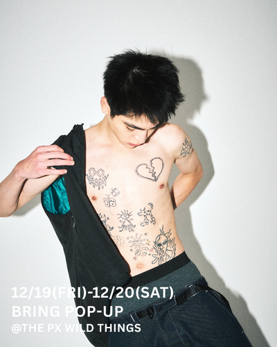 12月19日(金)・20日(土) 大阪のTHE PX WILD THINGSでBRINGのPOPUPを開催
