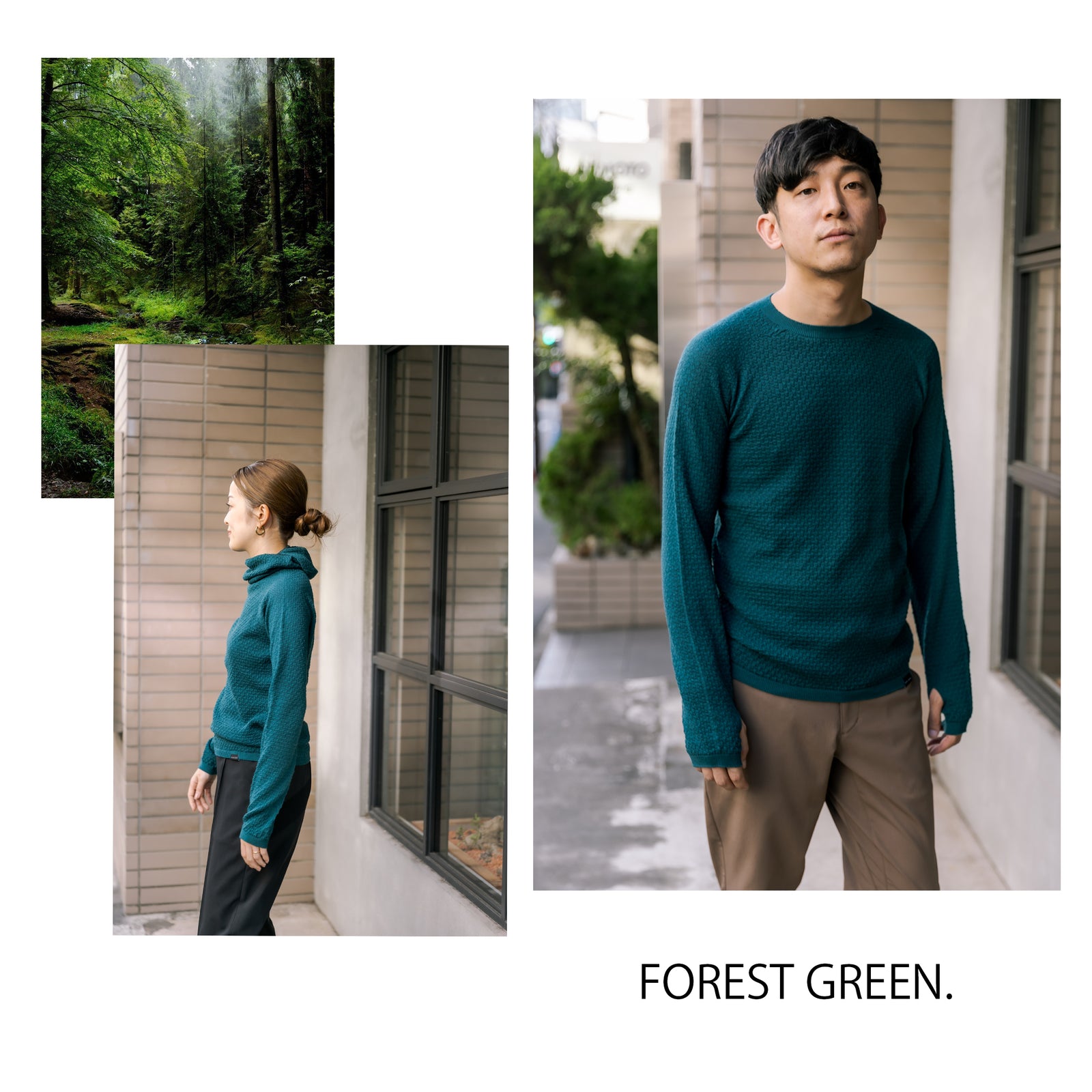 大人気の「WUNDERWEAR HOODIE / CREWNECK」にフォレストグリーンが追加！