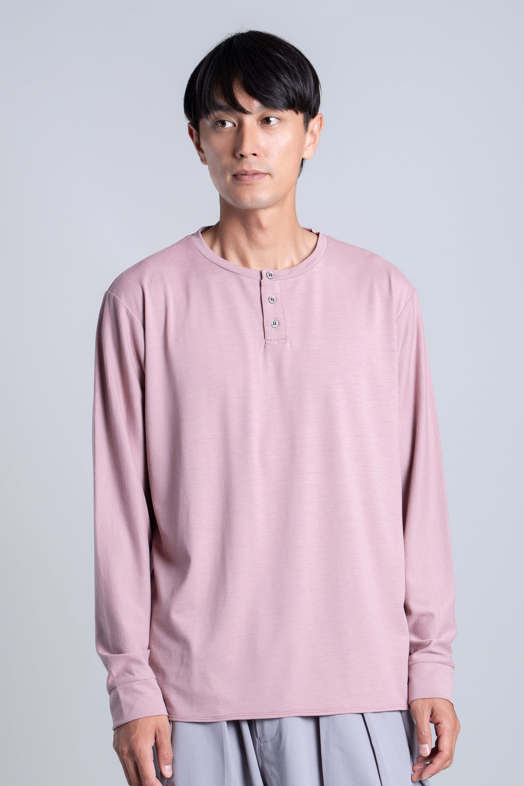 WUNDERWEAR DC ヘンリーネックロングスリーブTシャツ