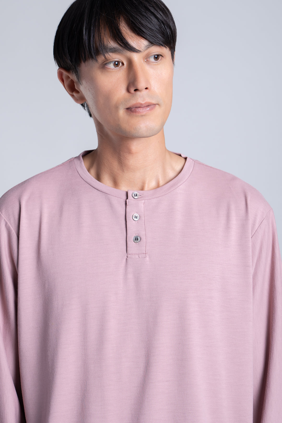 WUNDERWEAR DC ヘンリーネックロングスリーブTシャツ