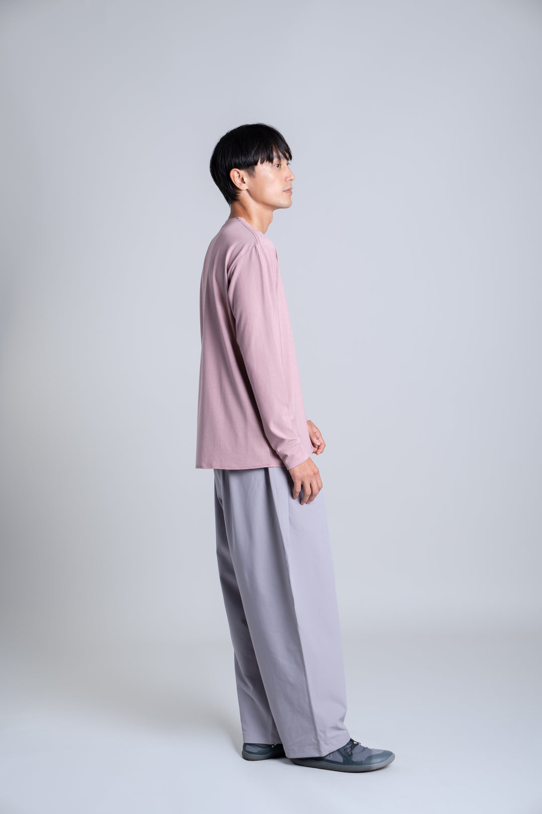 WUNDERWEAR DC ヘンリーネックロングスリーブTシャツ