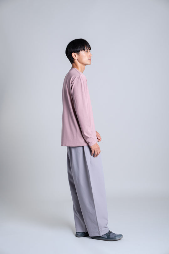 WUNDERWEAR DC ヘンリーネックロングスリーブTシャツ