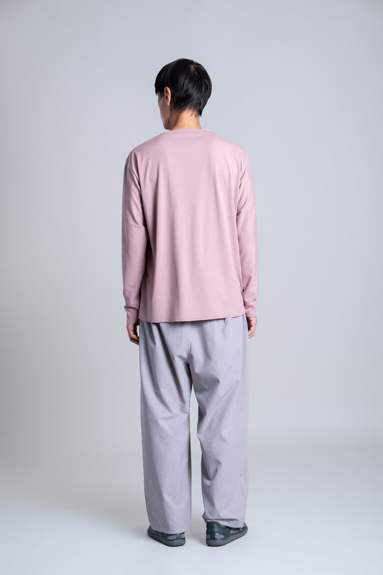 WUNDERWEAR DC ヘンリーネックロングスリーブTシャツ