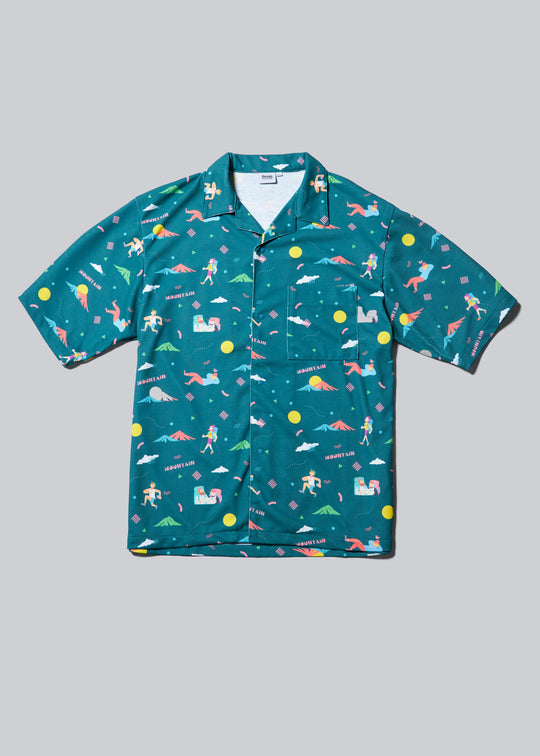 DRYCOTTONY マウンテンアロハシャツ