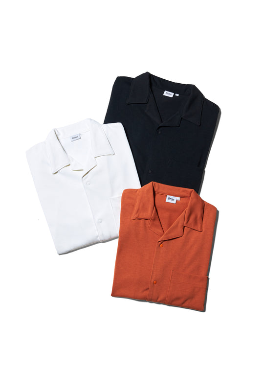 DRYCOTTONY ハーフスリーブオープンカラーシャツ