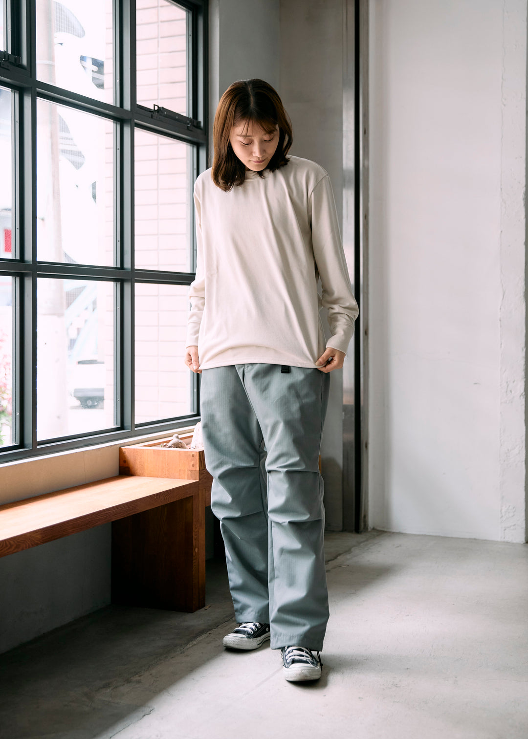 model:160cm 着用サイズ:XS-S