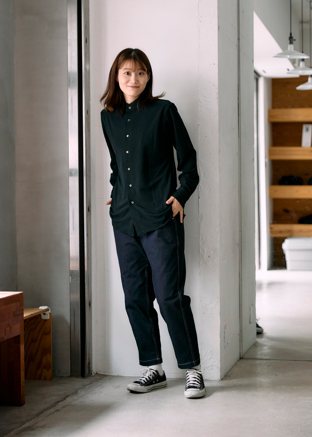 model:160cm 着用サイズ:XS