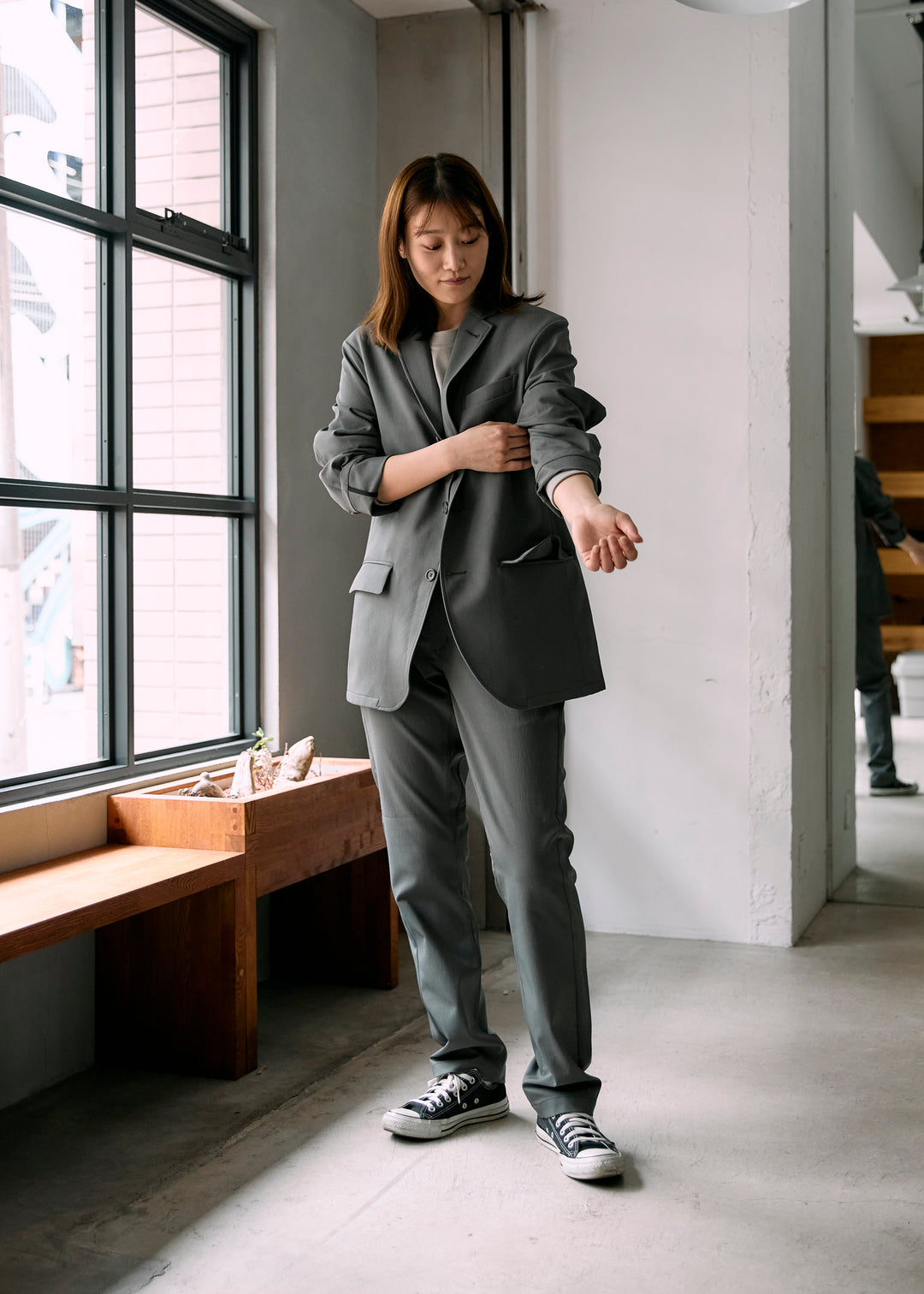 model:160cm 着用サイズ:S