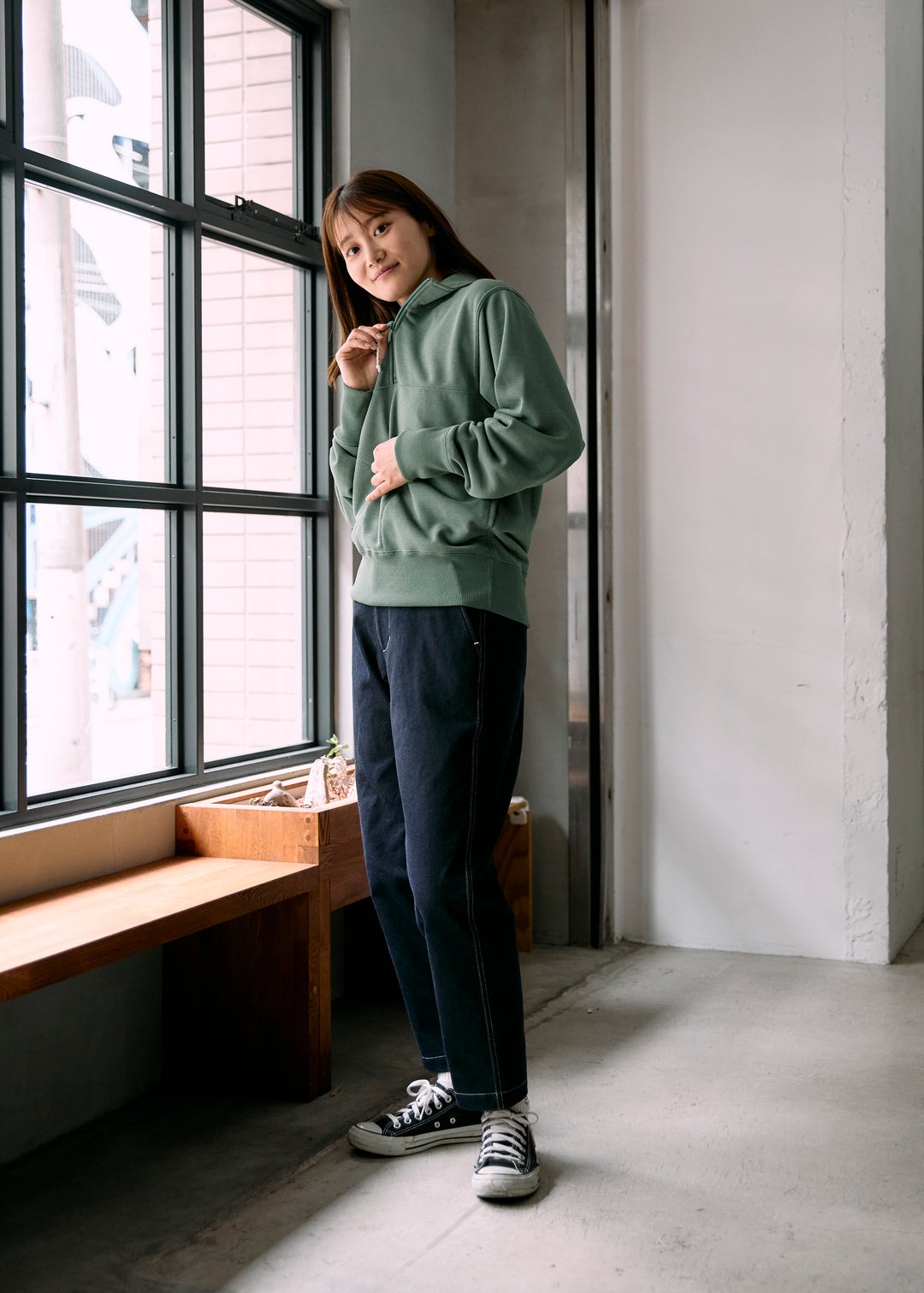 model:160cm 着用サイズ:XS