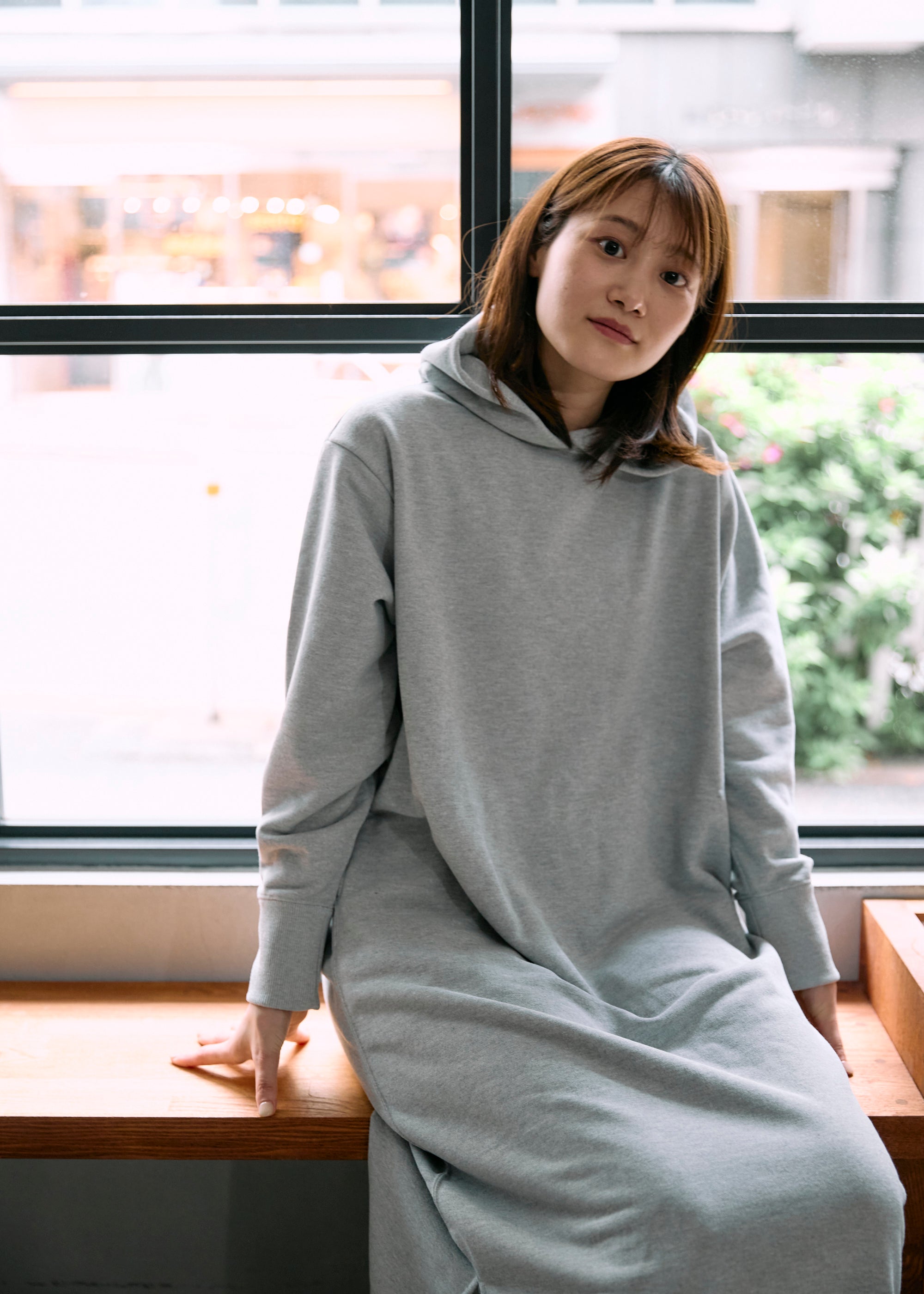 新品 スウェットワンピース Zip Hood Sweatshirt One Piece - SALE