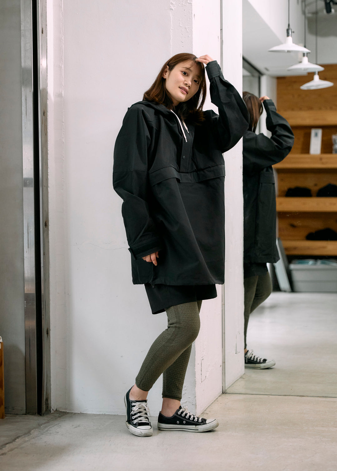 model:160cm 着用サイズ:F