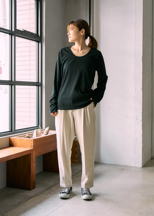 ベージュ / モデル:160cm 着用サイズ:XS