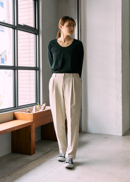 ベージュ / モデル:160cm 着用サイズ:XS