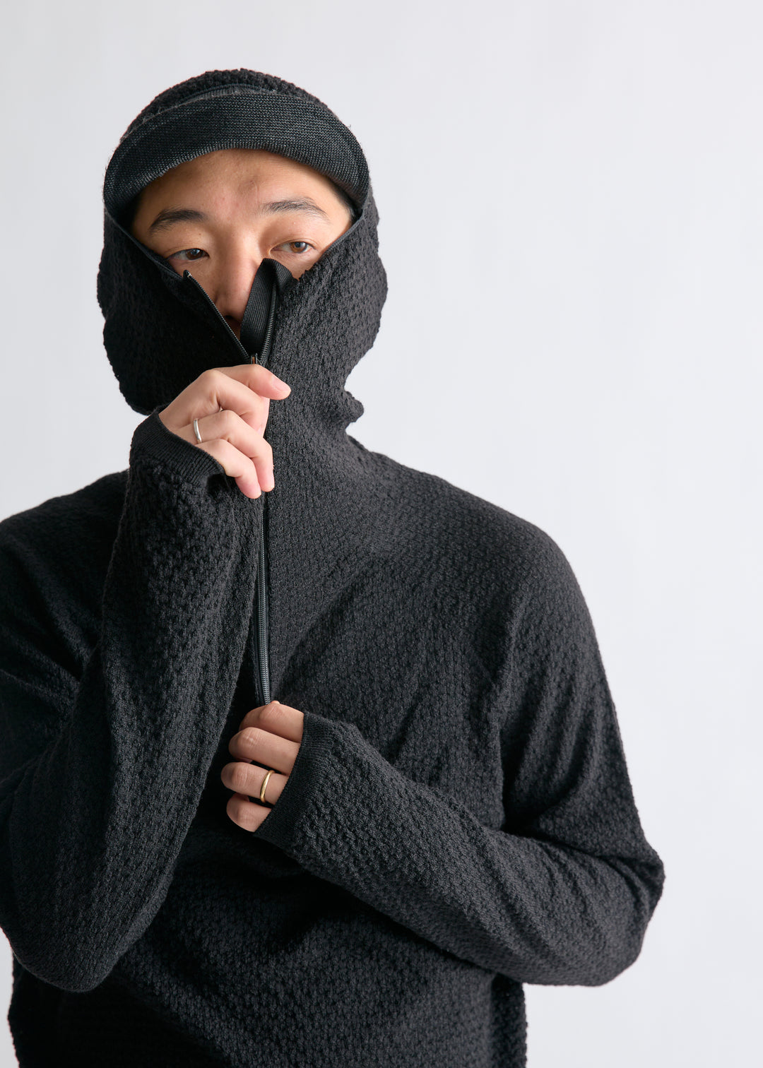 別注<DONGLI × SOVEREIGN> カシミヤ ハーフジップ フーディ 別注<DONGLI × SOVEREIGN> カシミヤ ハーフジップ フーディ