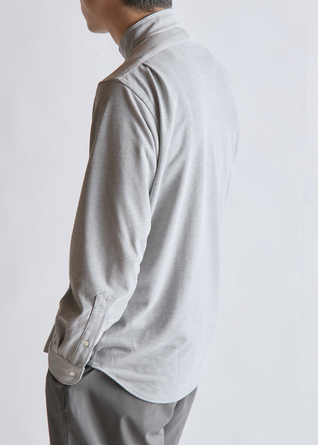 DRYCOTTONY STAND COLLAR SHIRT （ドライコットニースタンドカラー