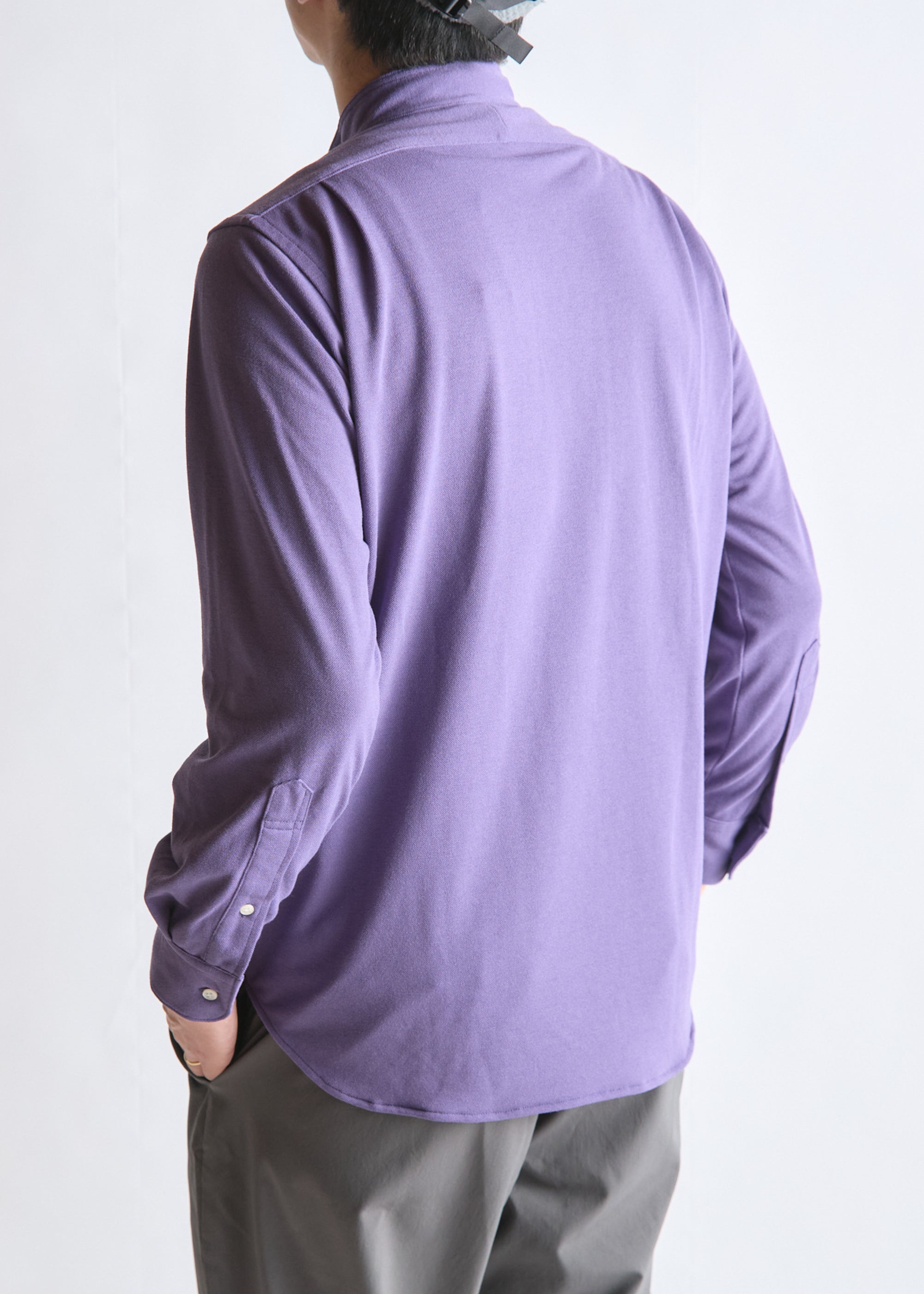 DRYCOTTONY STAND COLLAR SHIRT （ドライコットニースタンドカラー
