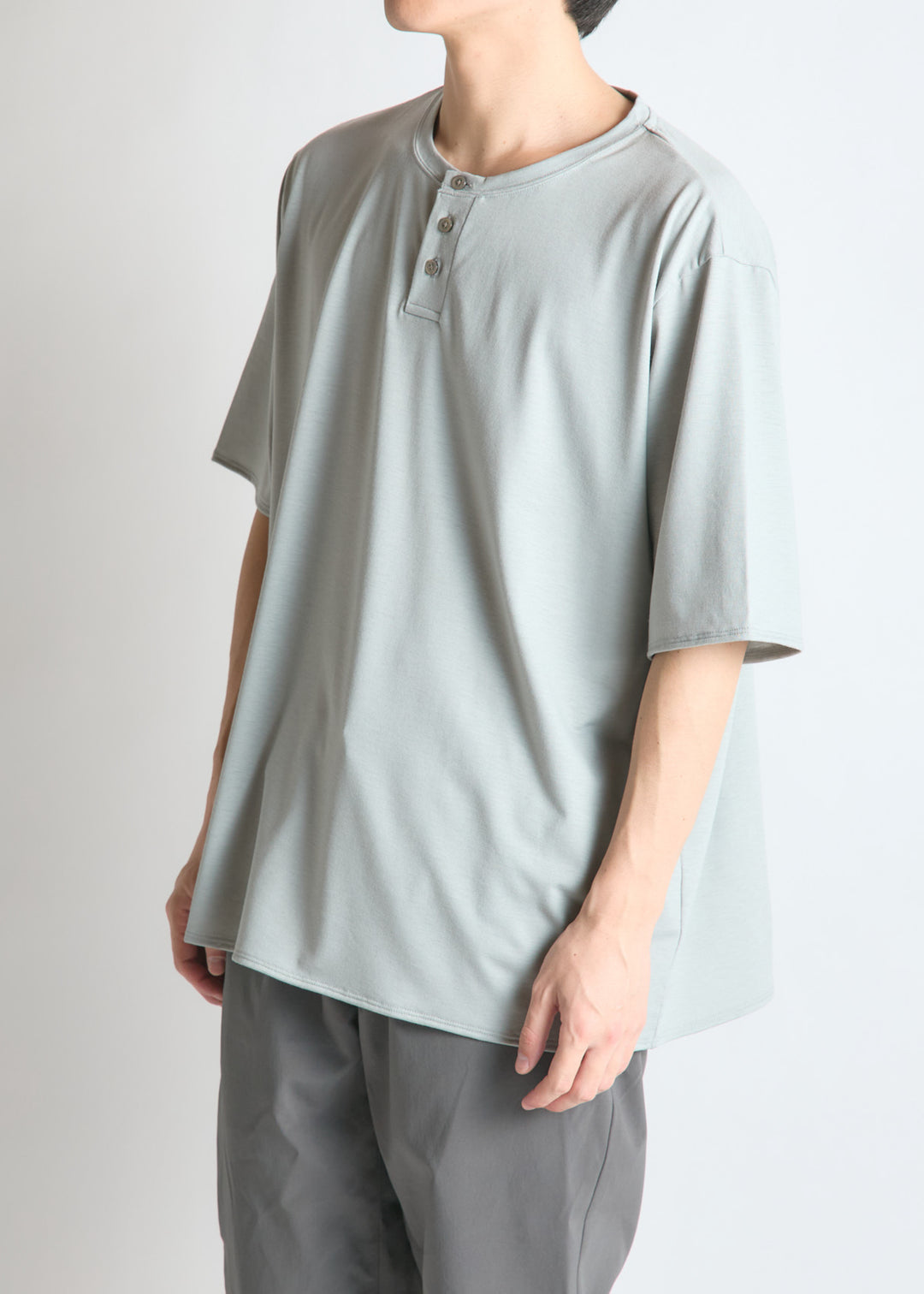 WUNDERWEAR Henry Neck T-Shirt（ワンダーウェア ヘンリーネック