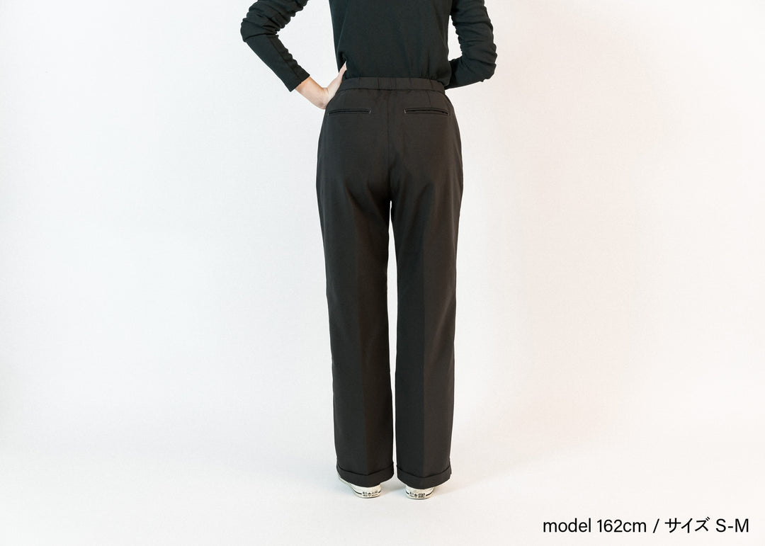 H BEAUTY&YOUTH ストレートパンツ　ブラック（定価約40,000円) 中古・古着通販】H BEAUTY&YOUTH (エイチ ビューティー&ユース