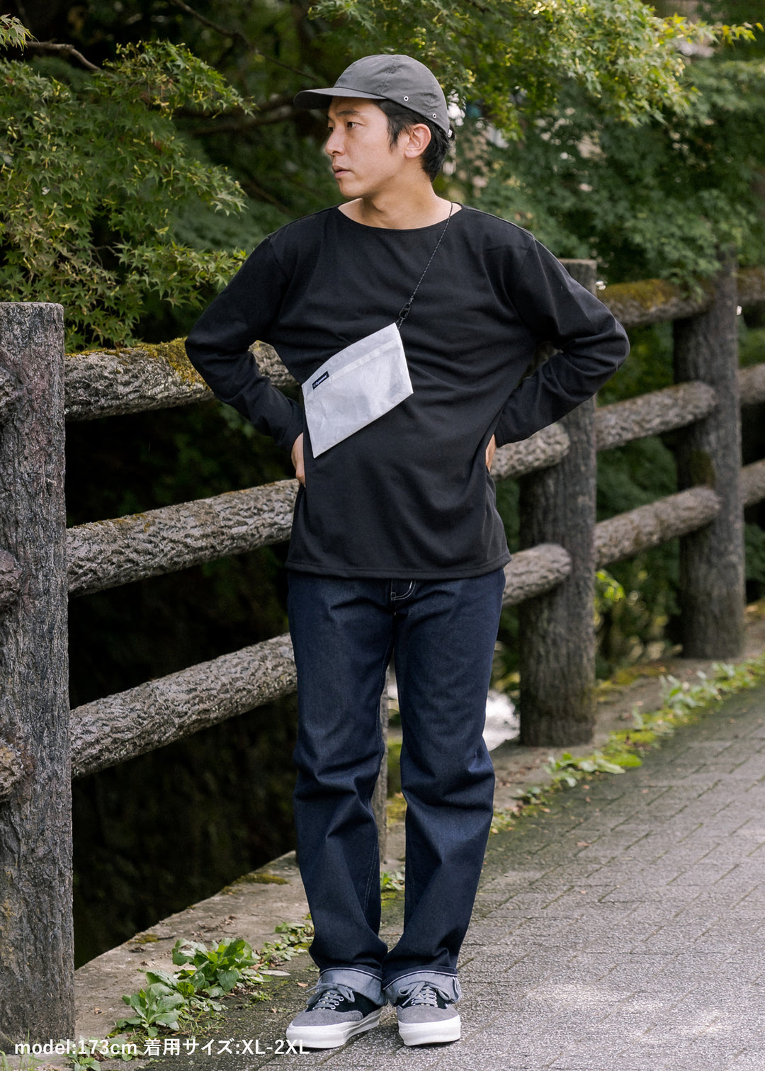 Black / model:173cm 着用サイズ:XL-2XL