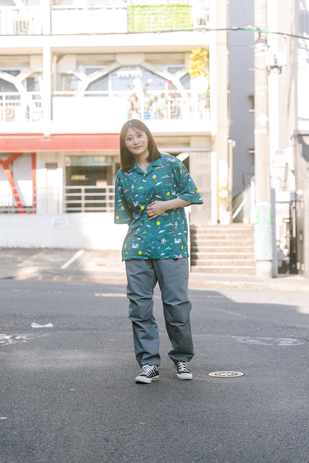 model:160cm 着用サイズ:M-L