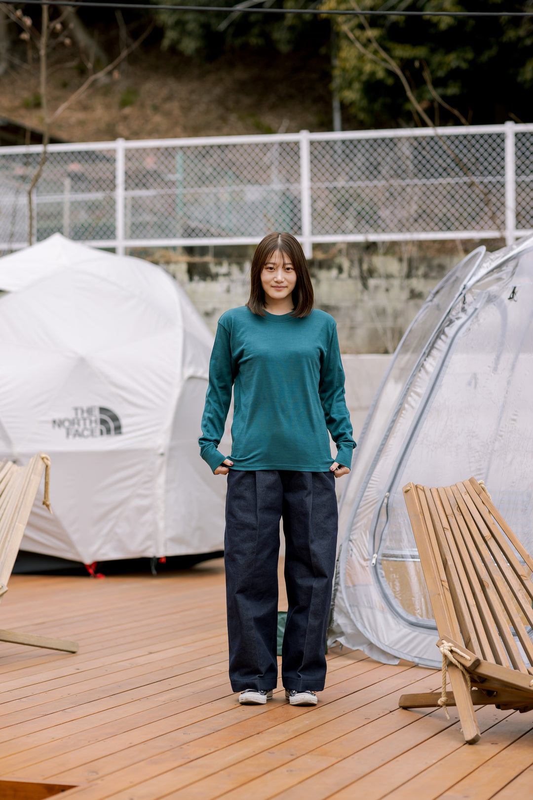 model:160cm 着用サイズ:S