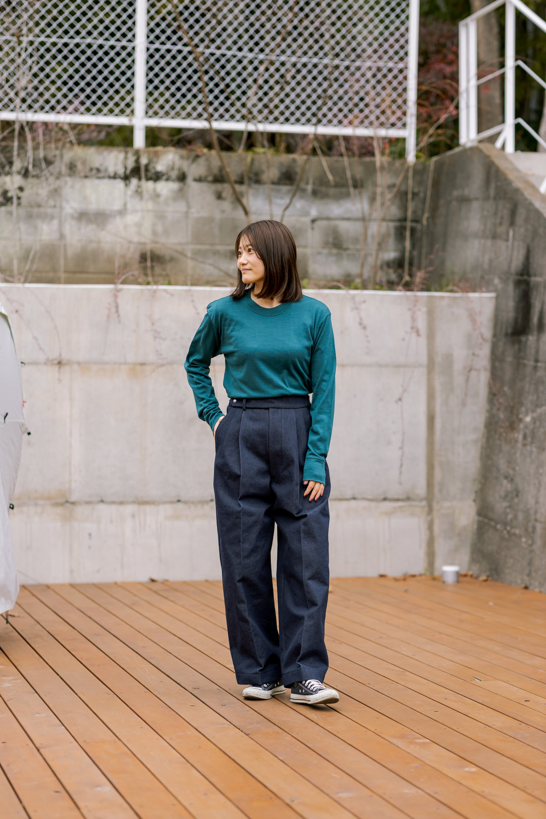 model:160cm 着用サイズ:S