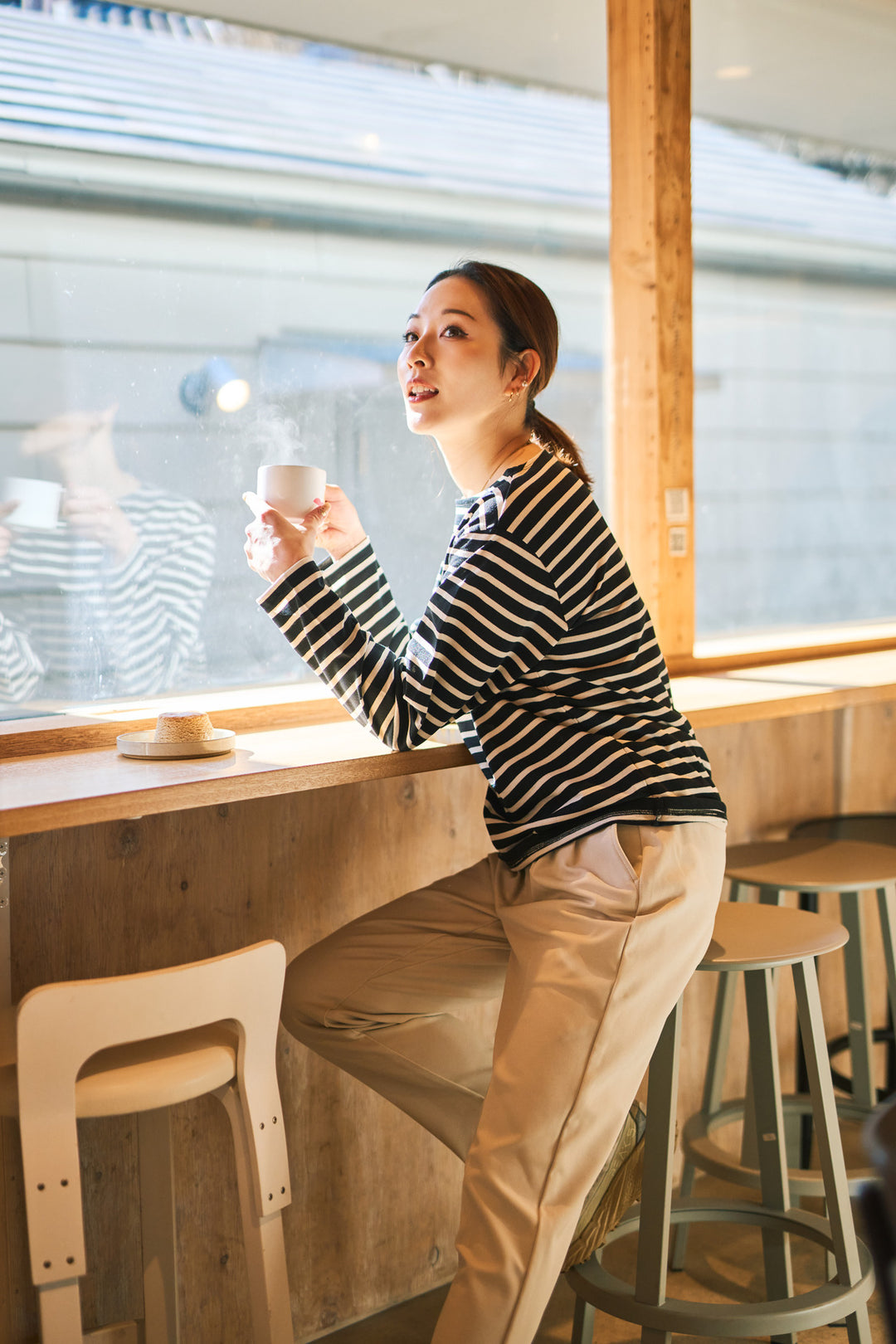 model:168cm 着用サイズ:XS-S