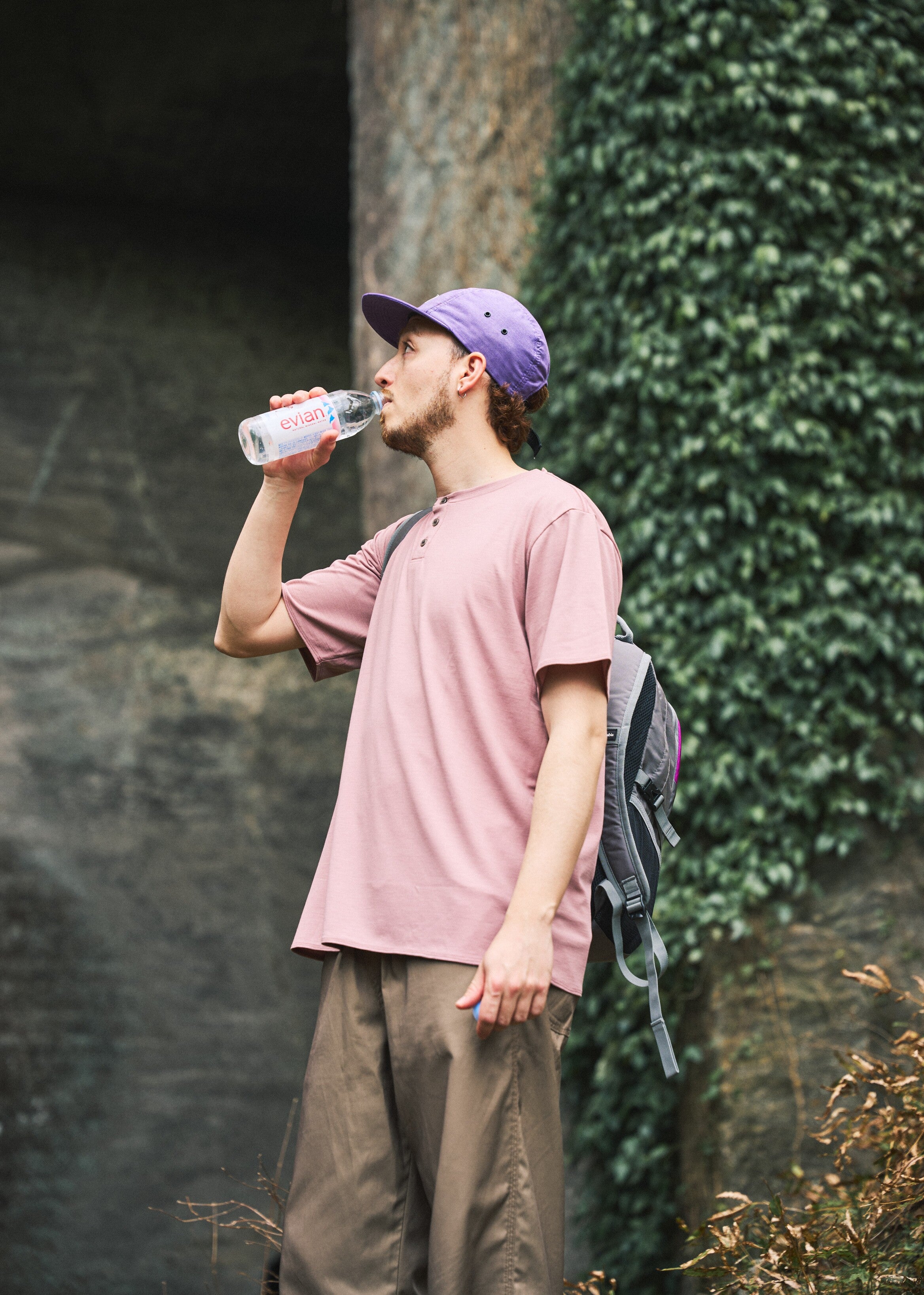 RBRGxジェリーマルケス BRING Tシャツ イエロー XS WUNDERWEAR Henry Neck T-Shirt（ワンダーウェア ヘンリーネック T