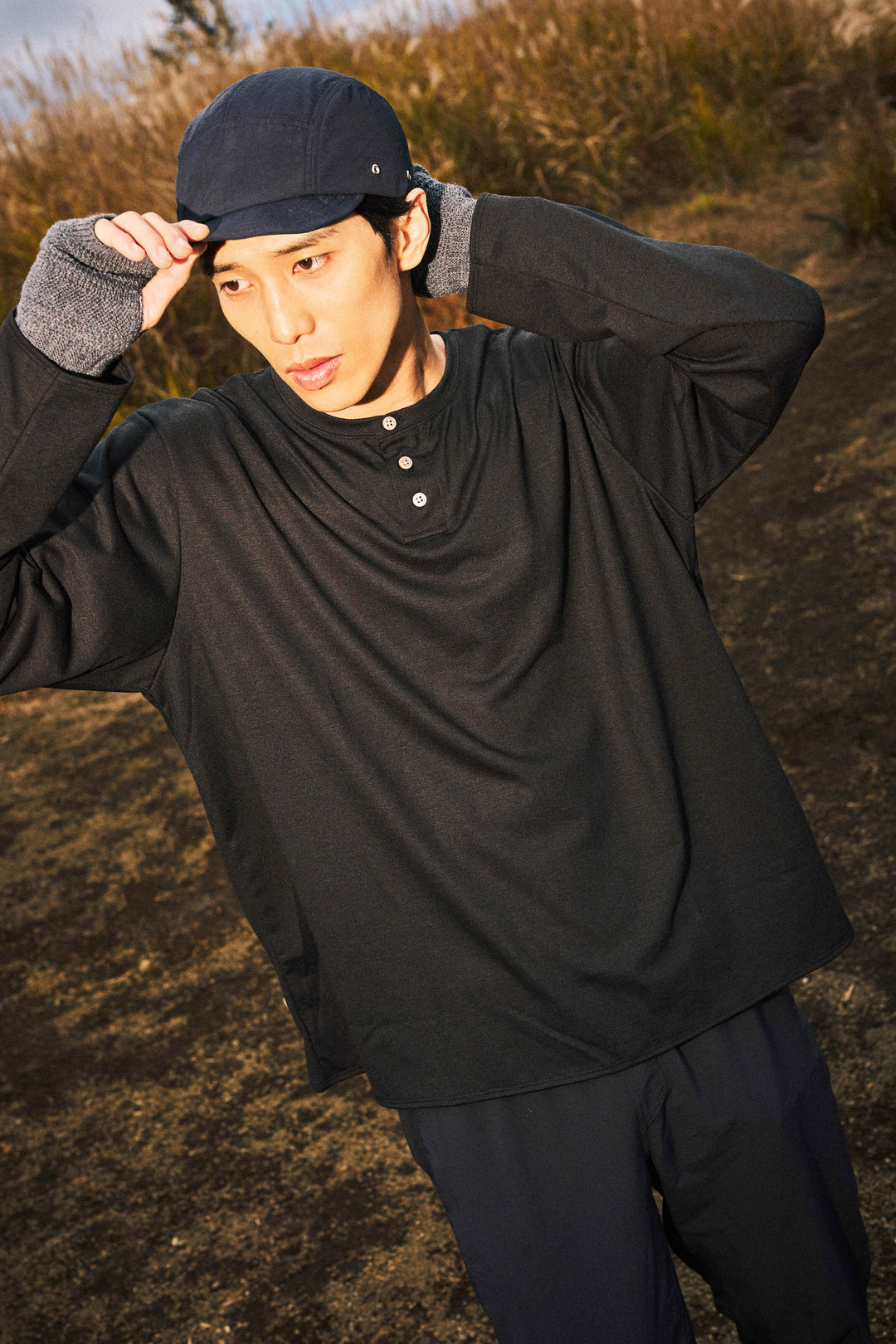 model:181cm 着用サイズ:L