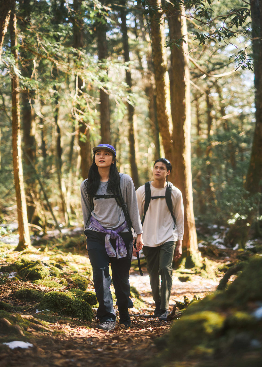 Heather Gray/model:162cm 着用サイズ:S　Beige/model:186cm 着用サイズ:XL