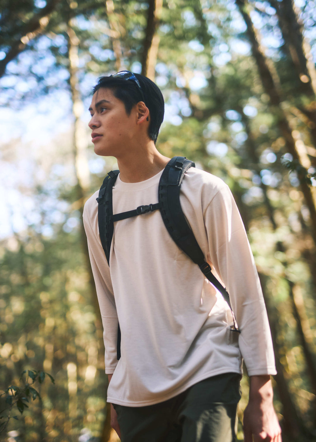 Beige/model:186cm 着用サイズ:XL