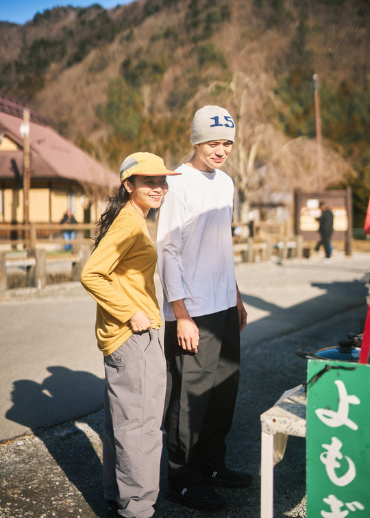 Coyote Yellow/model:162cm 着用サイズ:M　White/model:186cm 着用サイズ:XL