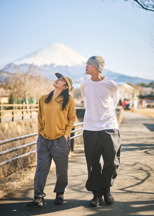 Coyote Yellow/model:162cm 着用サイズ:M　White/model:186cm 着用サイズ:XL