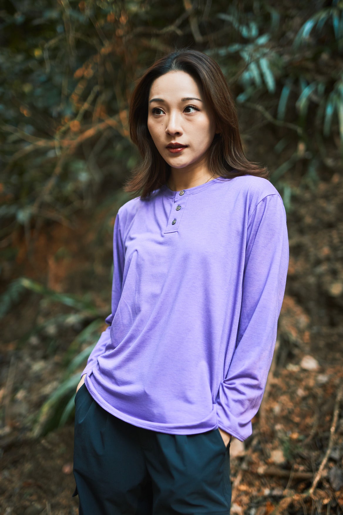 WUNDERWEAR ヘンリーネックロングスリーブTシャツ | BRING（ブリング