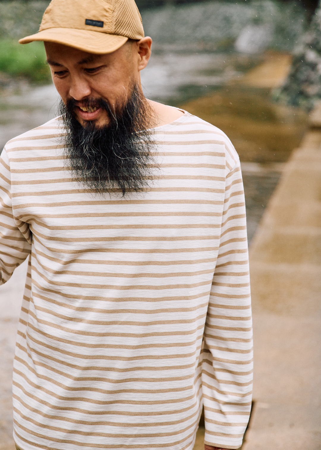 DRYCOTTONY バスクシャツ Black×Ecru XS-S 新品タグ付き DRYCOTTONY BASQUE SHIRT （ドライコットニーバスクシャツ
