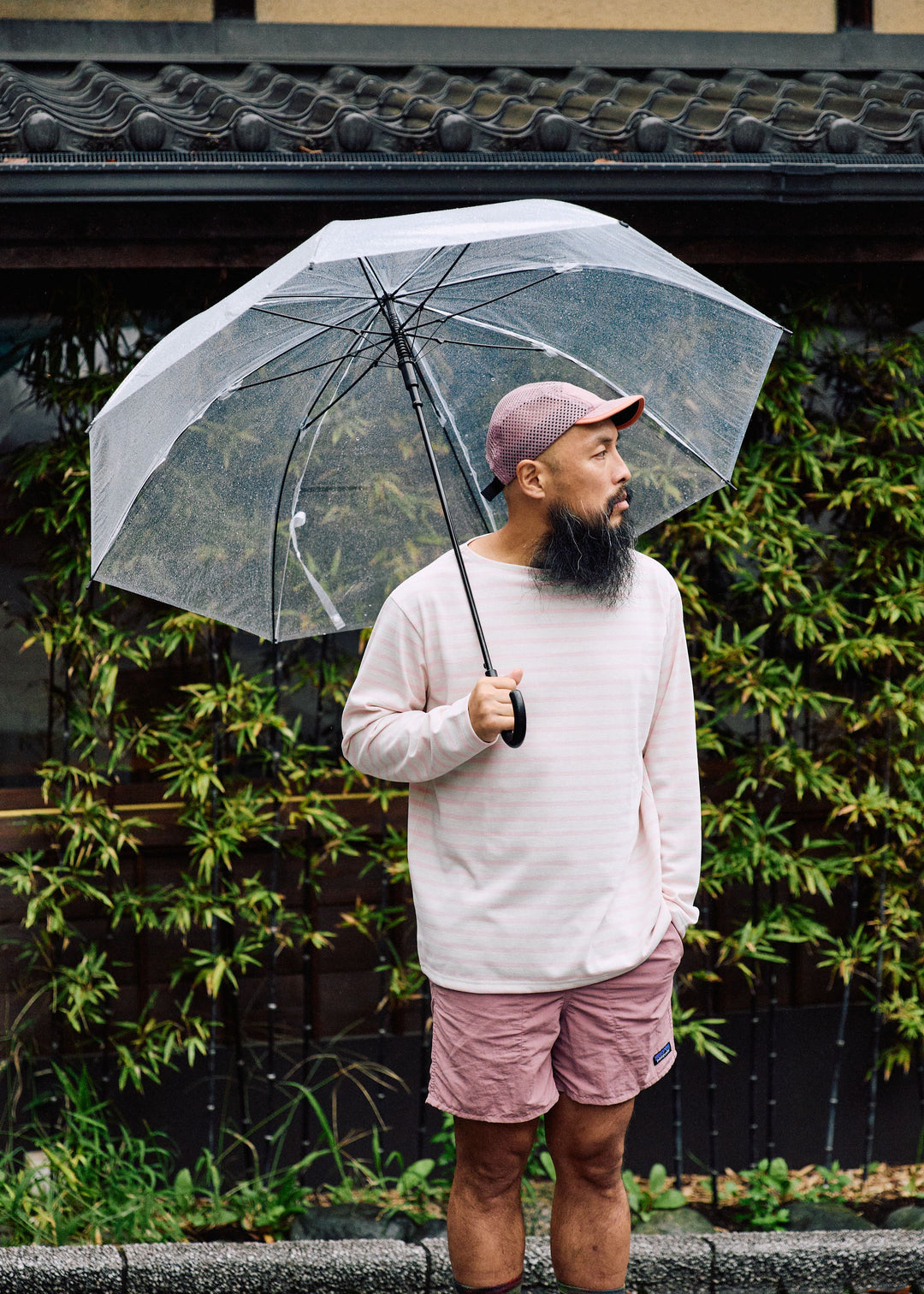 Ecru×Pink / model:171cm 着用サイズ:M-L