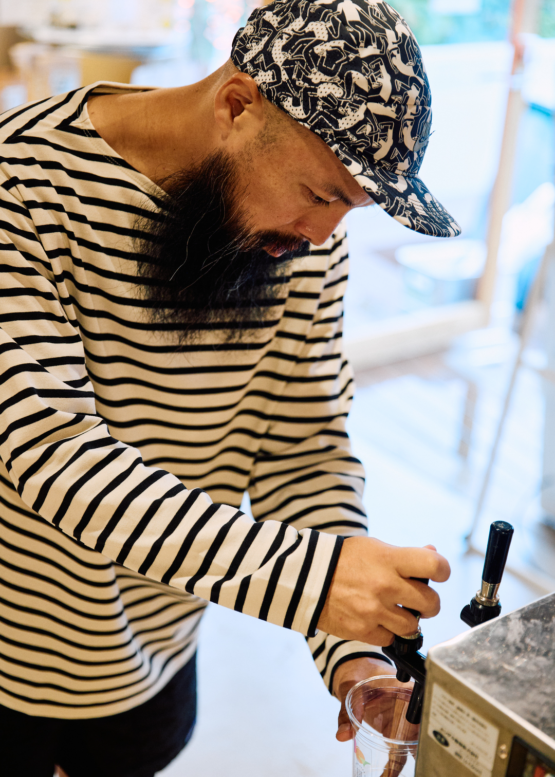 BRING DRYCOTTONY バスクシャツ Ecru×Pink XS-S BRING DRYCOTTONY BRING DRYCOTTONY バスクシャツ Ecru×Pink XS-S BRING DRYCOTTONY