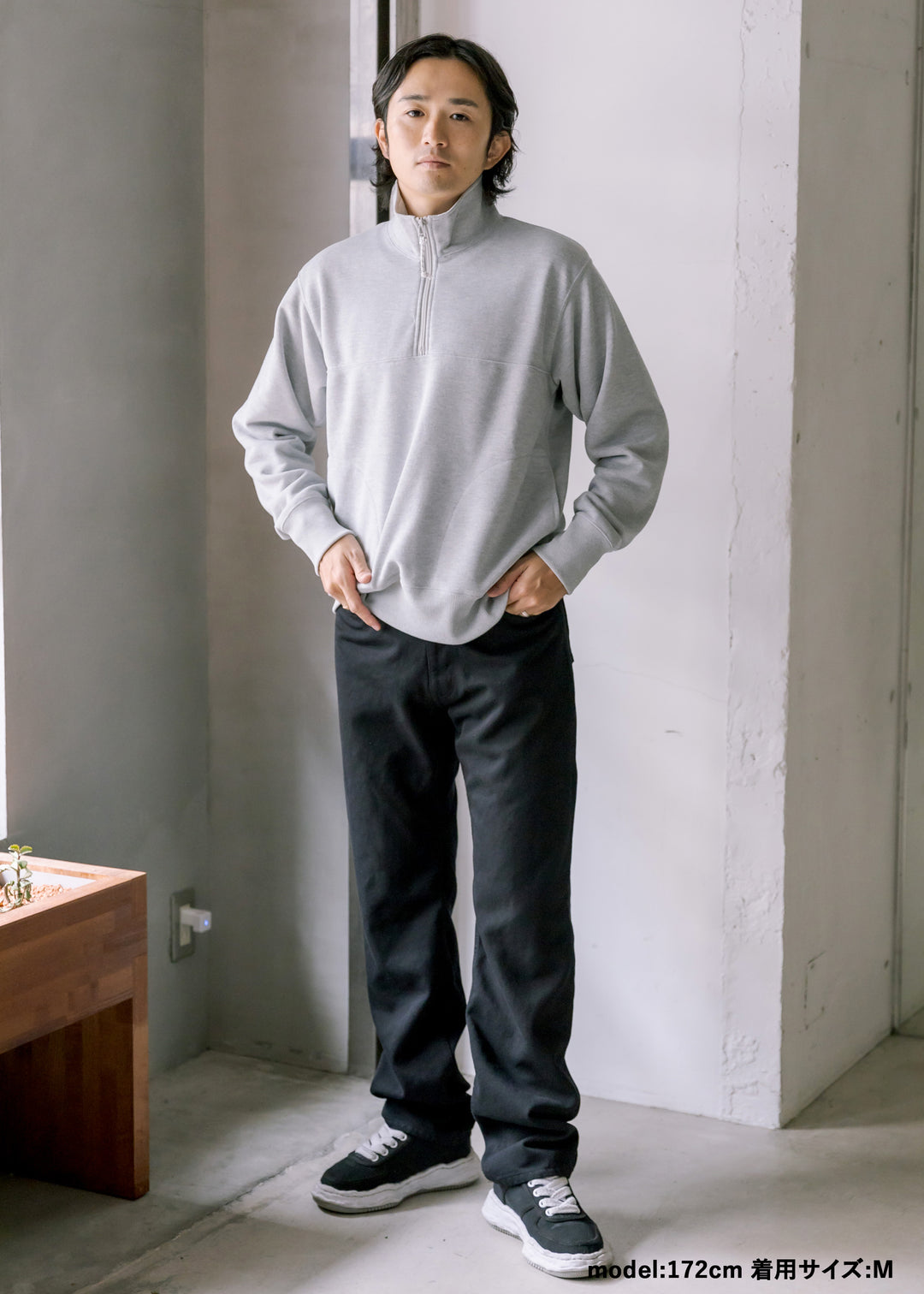 DRYCOTTONY スウェットハーフジッププルオーバー