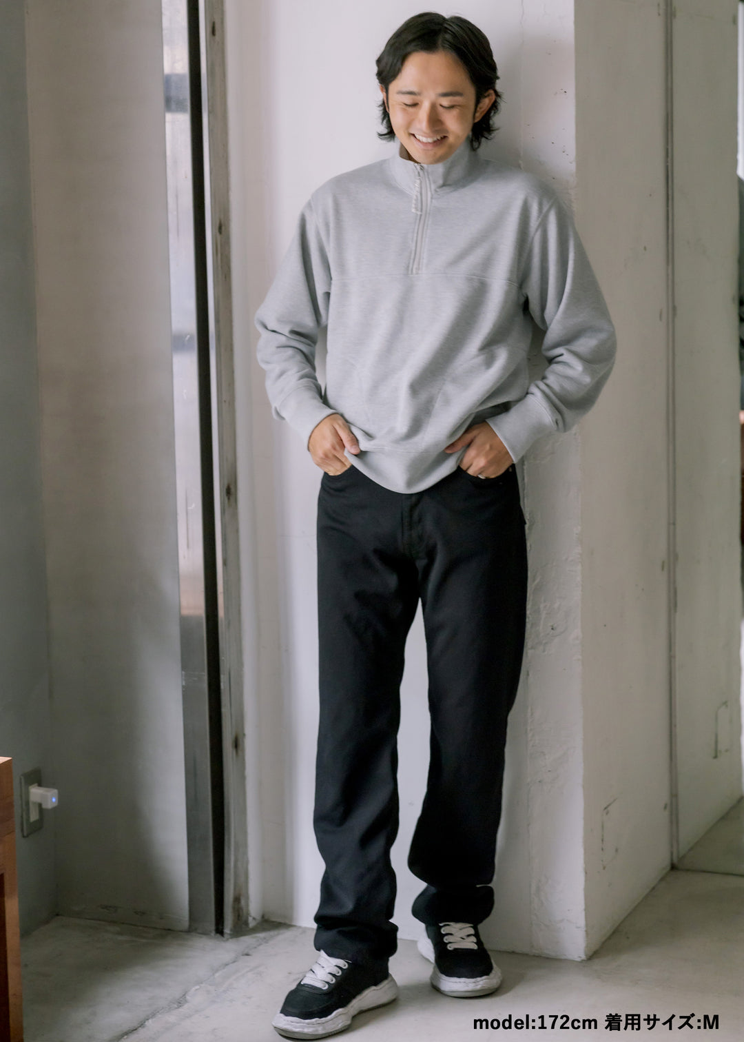 DRYCOTTONY スウェットハーフジッププルオーバー