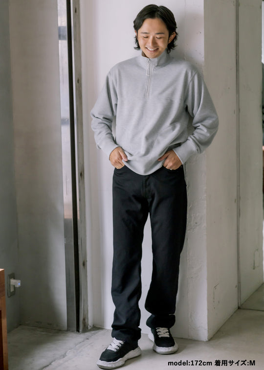 DRYCOTTONY スウェットハーフジッププルオーバー