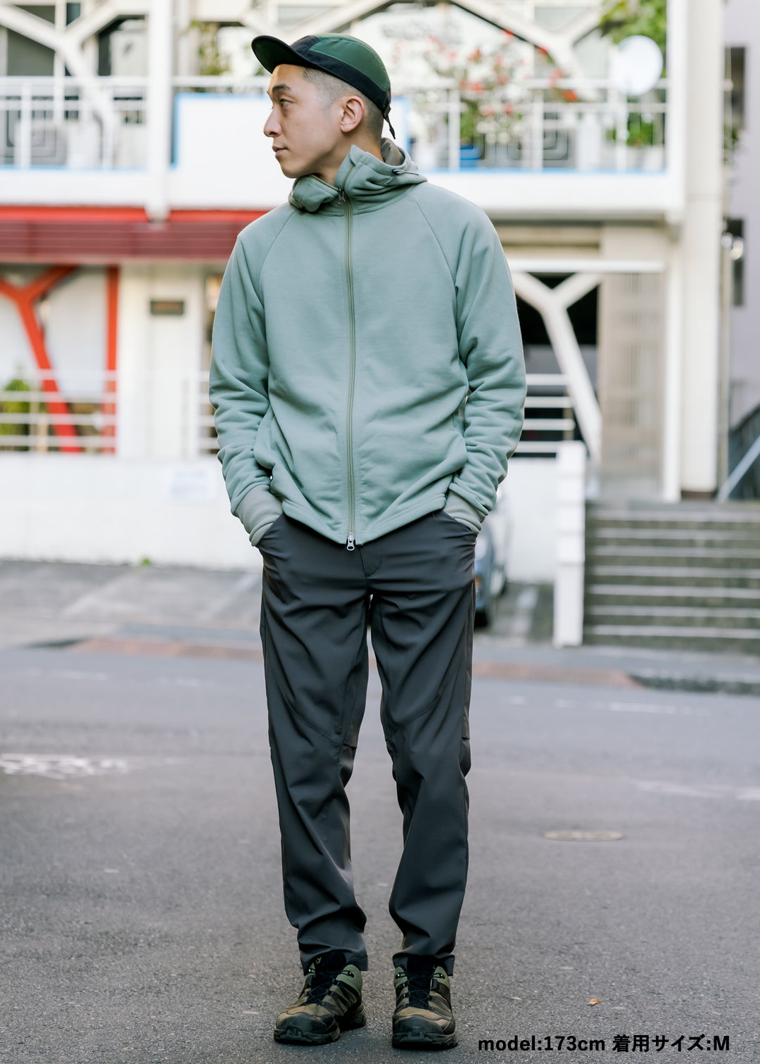 WUNDERWEAR スウェットラグランスリーブフーディー