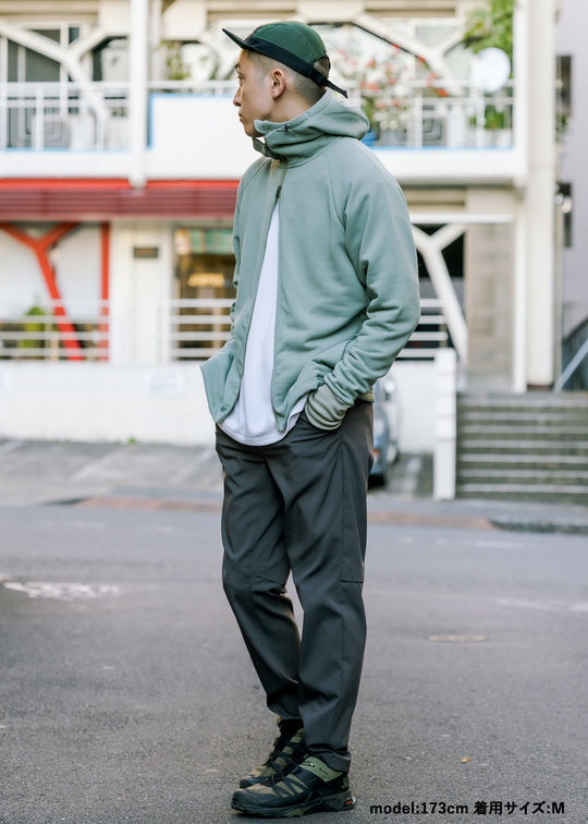 WUNDERWEAR スウェットラグランスリーブフーディー