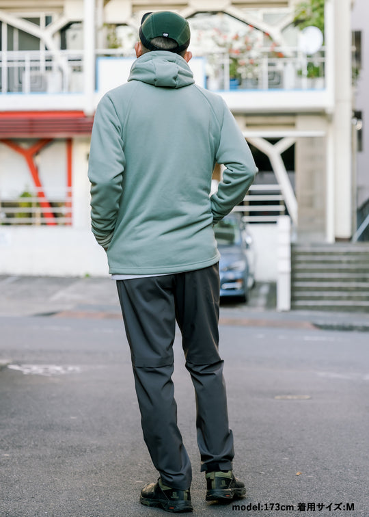 WUNDERWEAR スウェットラグランスリーブフーディー