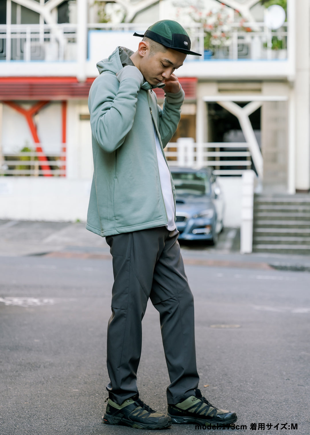 WUNDERWEAR スウェットラグランスリーブフーディー