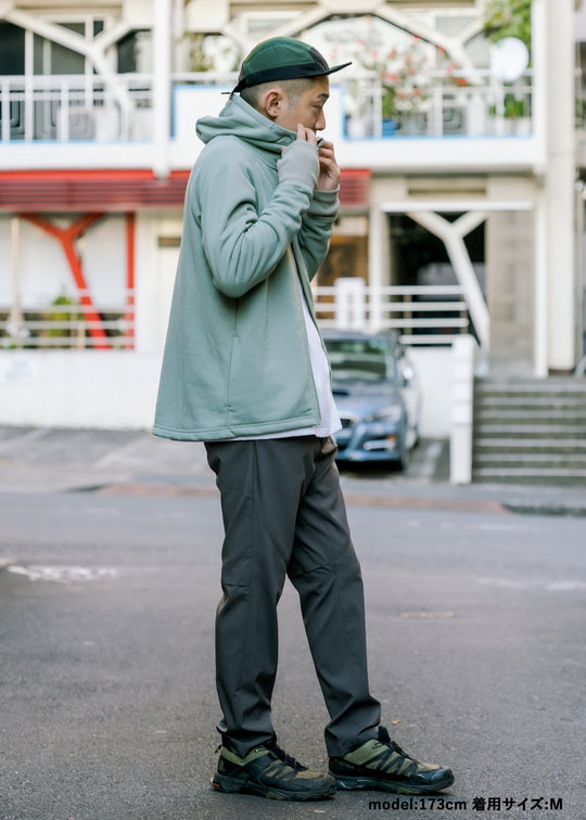 WUNDERWEAR スウェットラグランスリーブフーディー