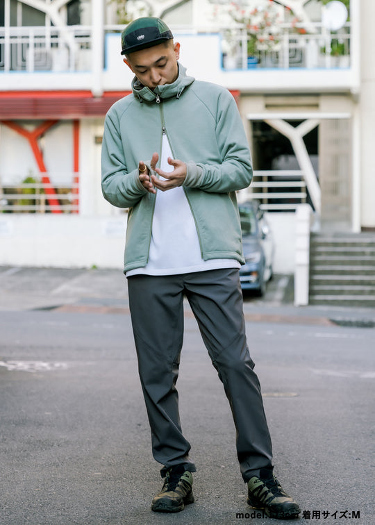 WUNDERWEAR スウェットラグランスリーブフーディー