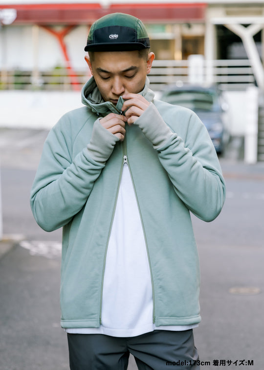 WUNDERWEAR スウェットラグランスリーブフーディー